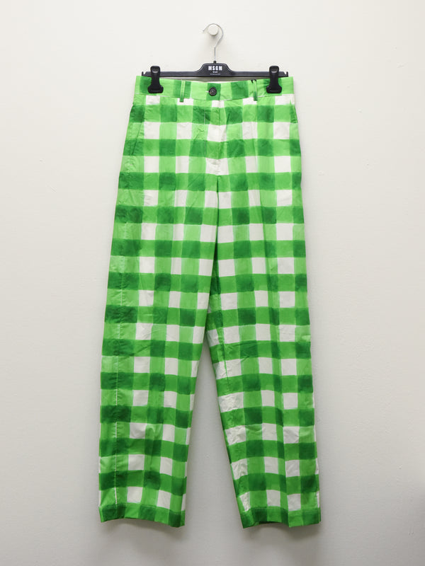 GINGHAM TROUSERS_WOMEN